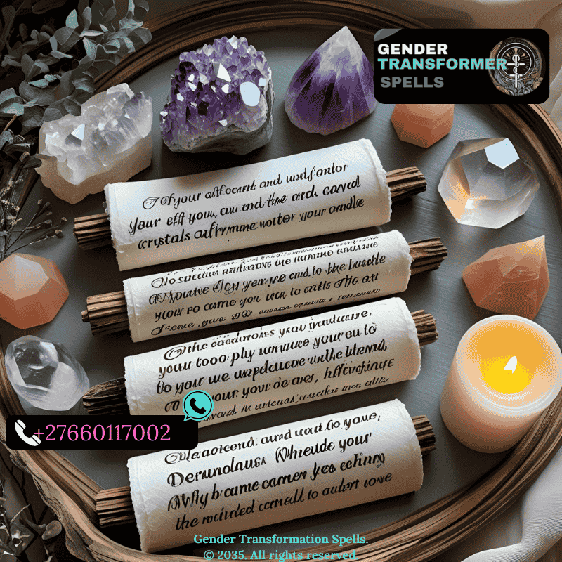 Client performing a personalized gender affirmation ritual with pink and gold altar items (3)