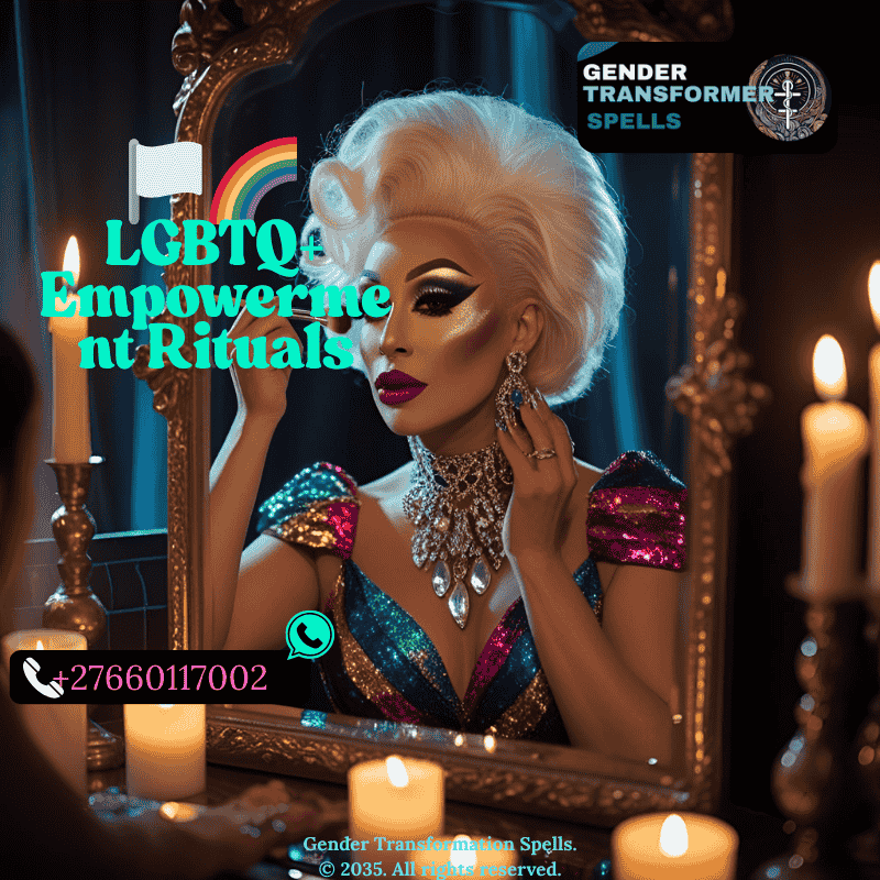 Drag performer preparing with candle and mirror ritual (1)