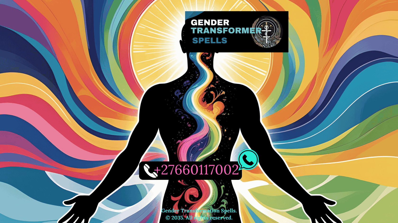 Illustration of balanced masculine and feminine energies within a human silhouette, representing gender harmony. (2)