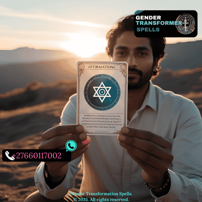 Person holding a sigil card with affirmations under morning light. (2)