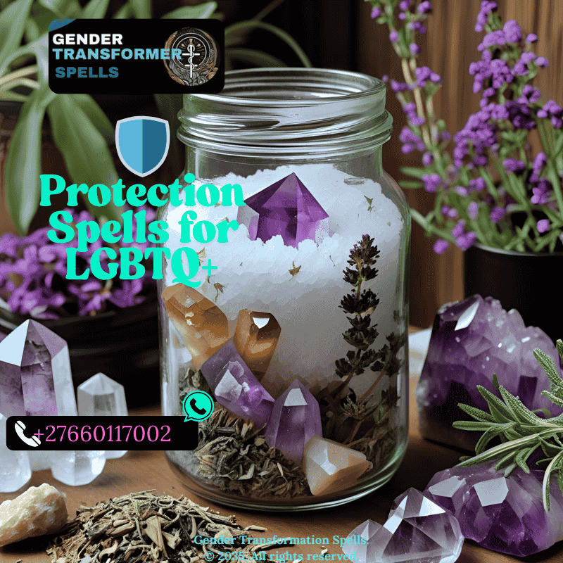 Salt jar spell setup with crystals and anti-negativity herbs (1)