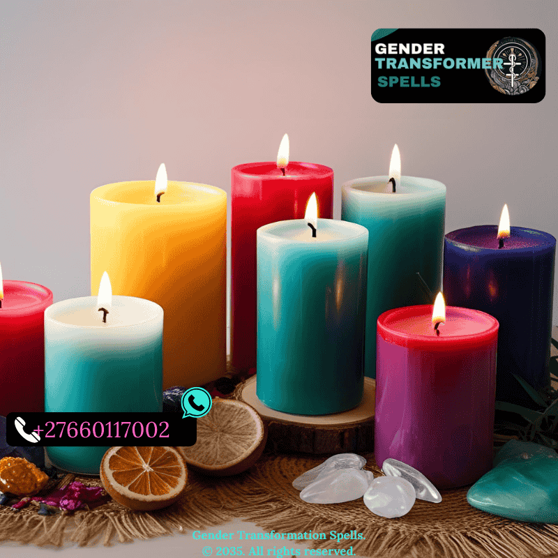 candle rituals for gender goals with colored candles, affirmations, and spiritual symbols (2)