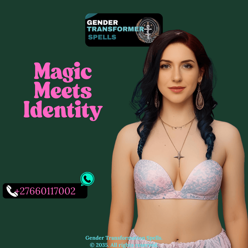 gender transform rituals beautiful transgender in the background