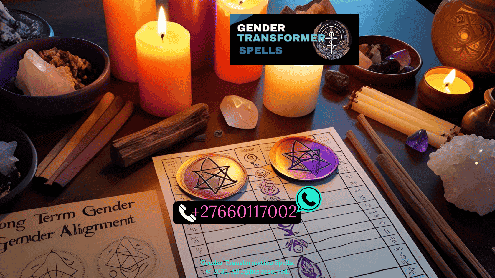 long term gender alignment spell packages with candles, sigils, timelines, and sacred tools (3)