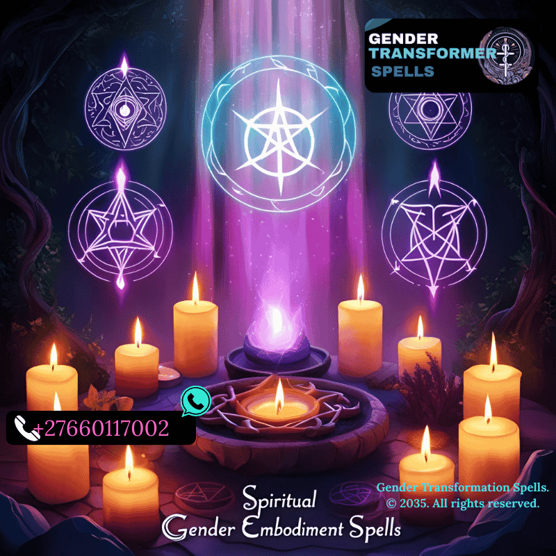 spiritual gender embodiment spells with candles, aura lights, and sacred sigils (1)